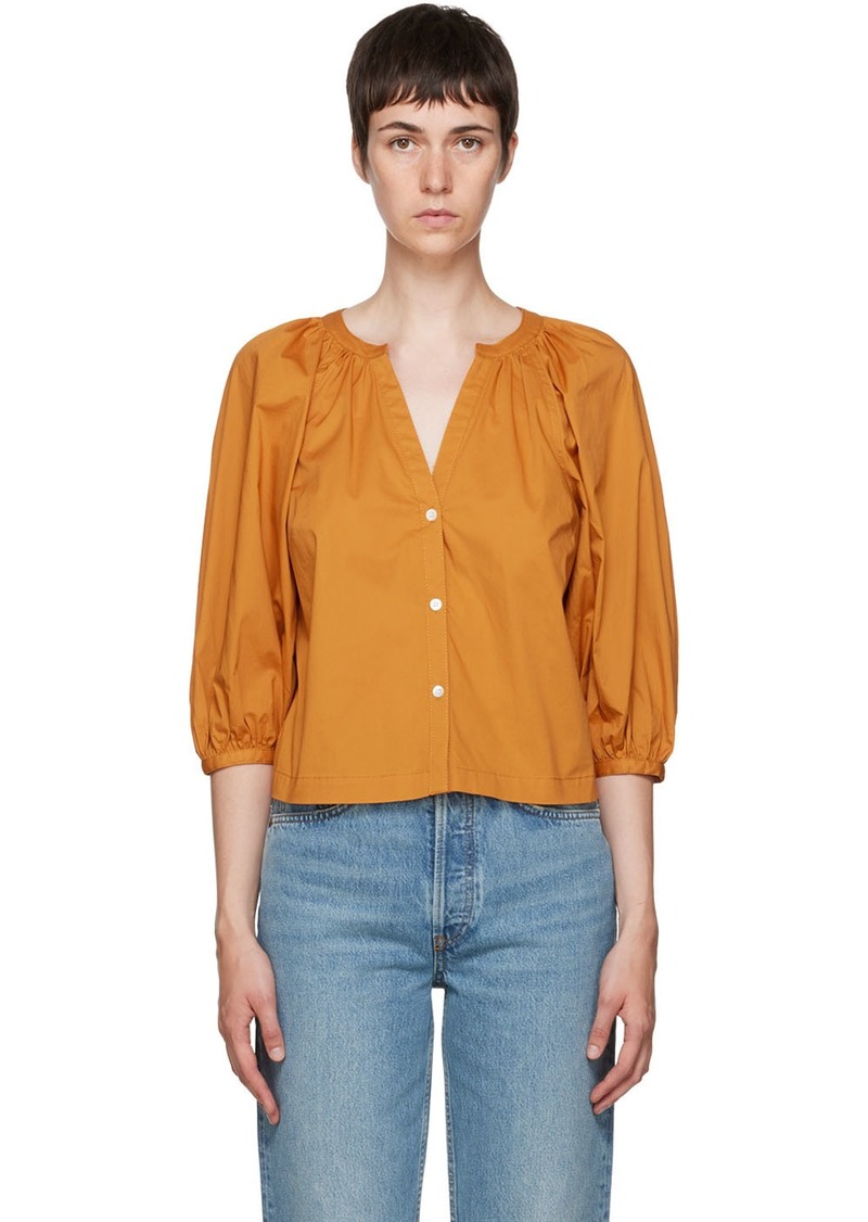 Staud Brown Dill Blouse