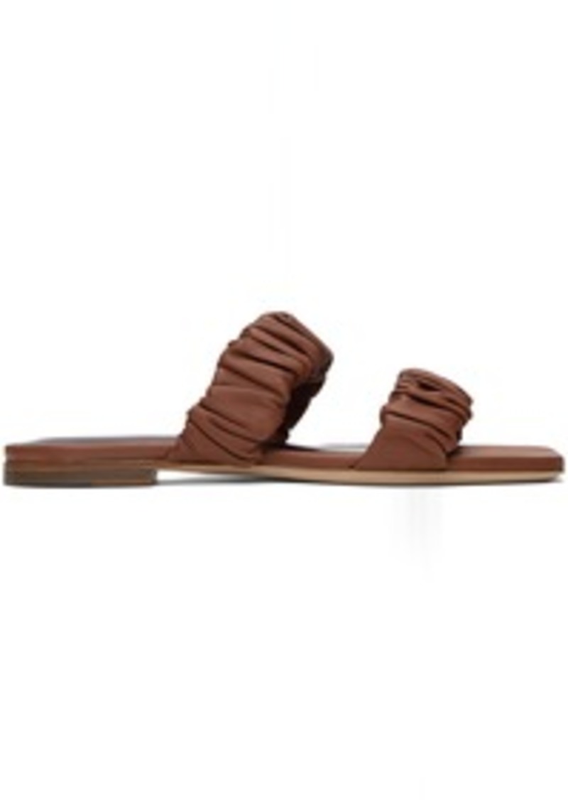 Staud Brown Maya Sandals