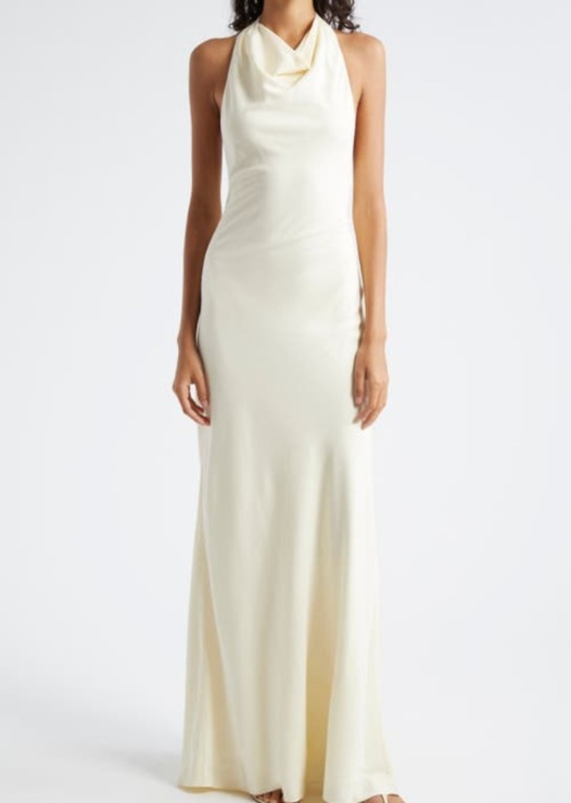 STAUD Cowl Neck Gown