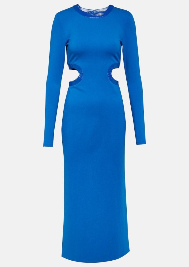 Staud Dolce cutout midi dress