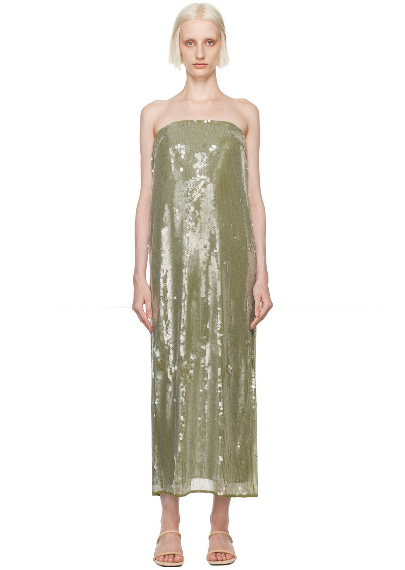 Staud Green Casey Maxi Dress