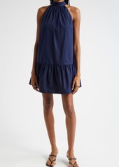 STAUD Marlowe Halter Minidress