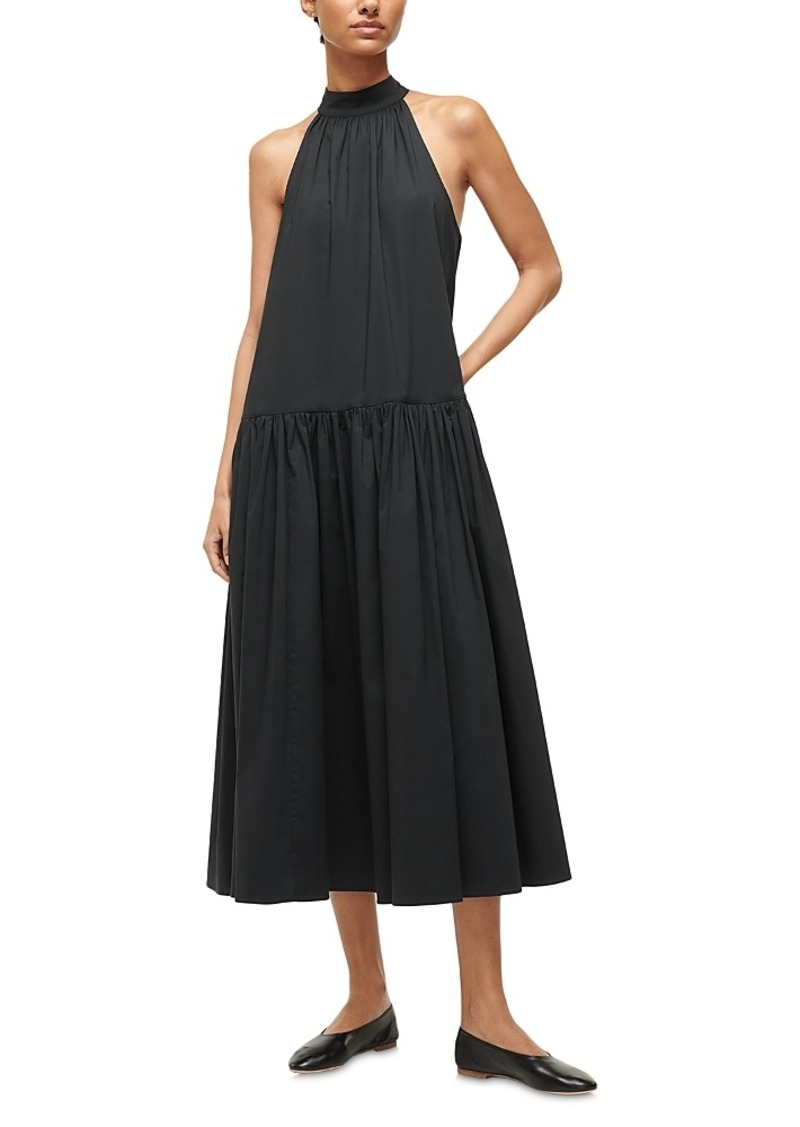 Staud Marlowe Sleeveless Midi Dress