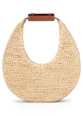 STAUD Moon Crocheted Raffia Bag