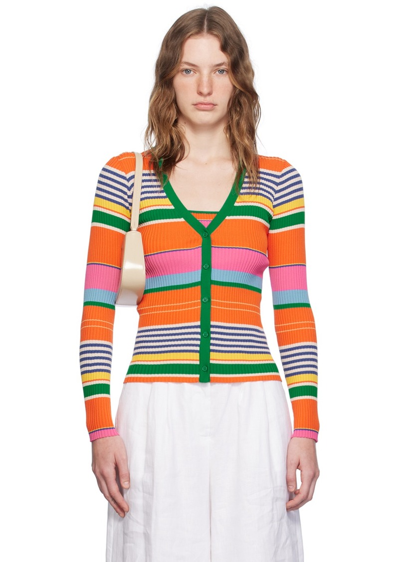 Staud Multicolor Cargo Cardigan