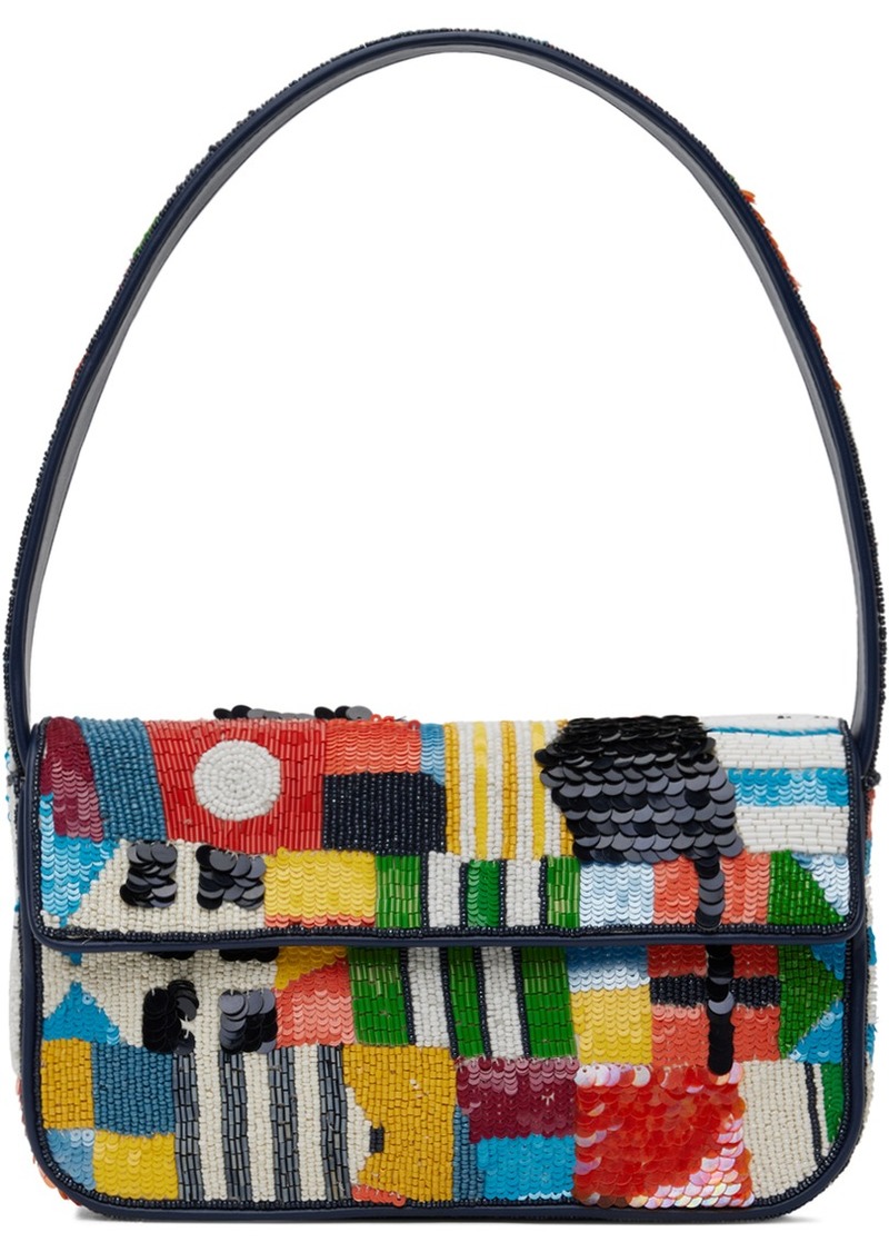 Staud Multicolor Tommy Beaded Shoulder Bag