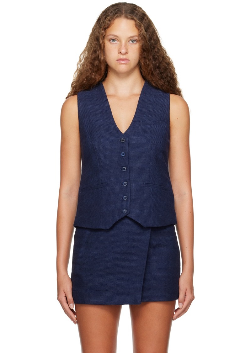 Staud Navy Brett Vest