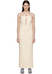 Staud Off-White Abigail Midi Dress