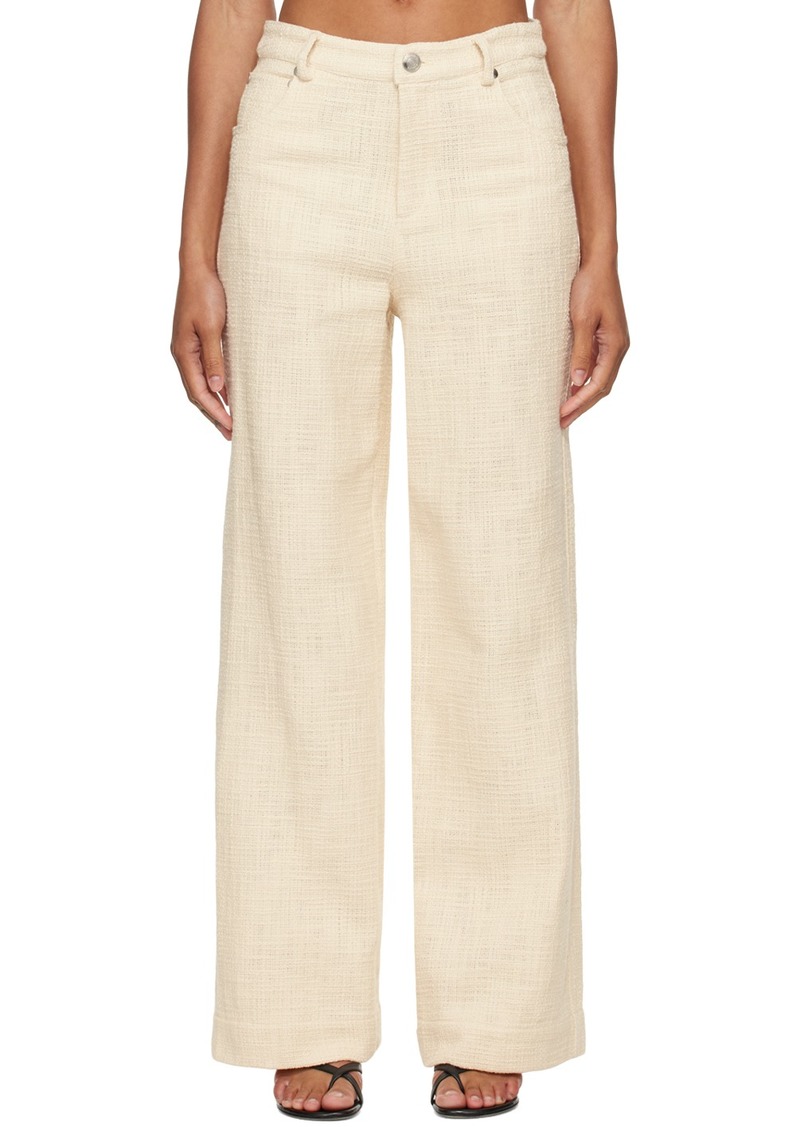 Staud Off-White Grayson Trousers