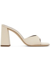 Staud Off-White Sloane Heeled Sandals