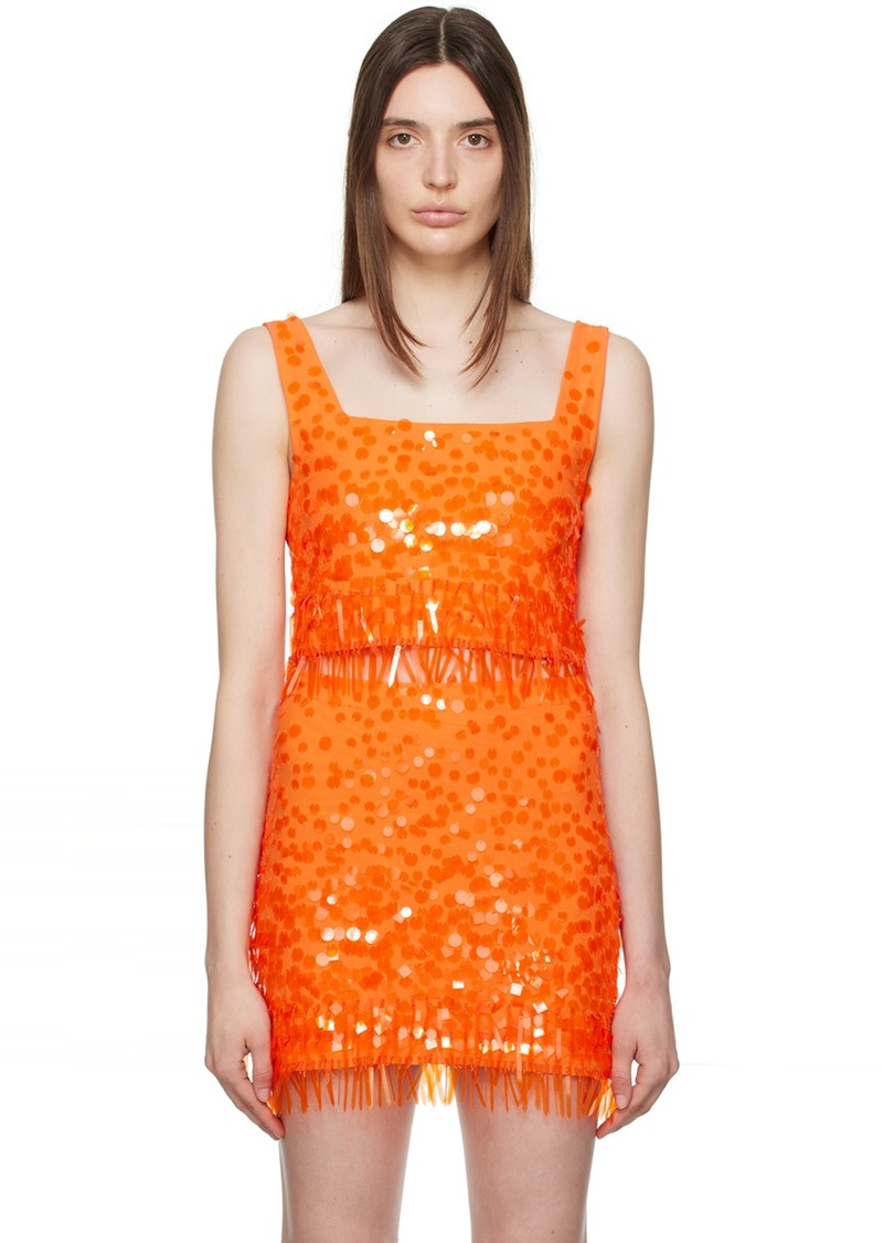 Staud Orange Jasmin Tank Top