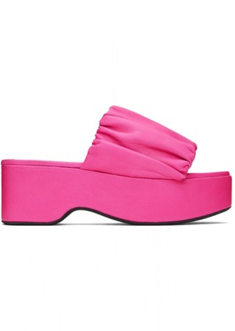 Staud Pink Nina Platform Sandals