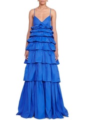 STAUD Rylie Tiered Gown