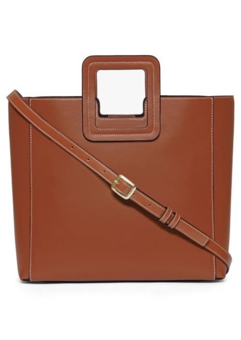 STAUD Shirley Calfskin Leather Handbag