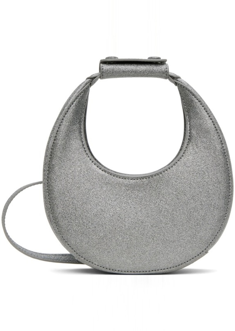 Staud Silver Goodnight Moon Bag