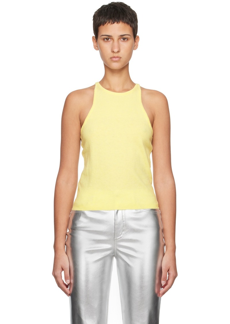 Staud Yellow Ayana Tank Top