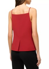 STAUD Una Button-Front Top