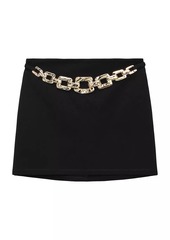 STAUD Ursula Chain-Link Miniskirt