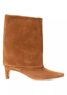 STAUD Wally 45MM Suede Foldover Boots
