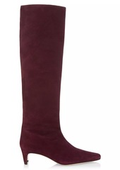 STAUD Wally Suede Knee-High Boots