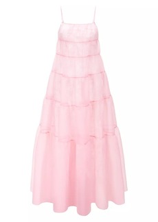 STAUD Whitley Cotton-Blend Organza Gown