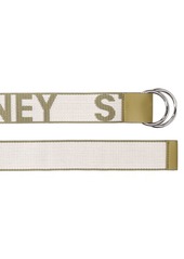 Stella McCartney 4cm Monogram Logo Jacquard Tech Belt
