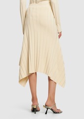 Stella McCartney Asymmetric Rib Knit Midi Skirt