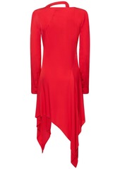 Stella McCartney Asymmetric Viscose Mini Dress