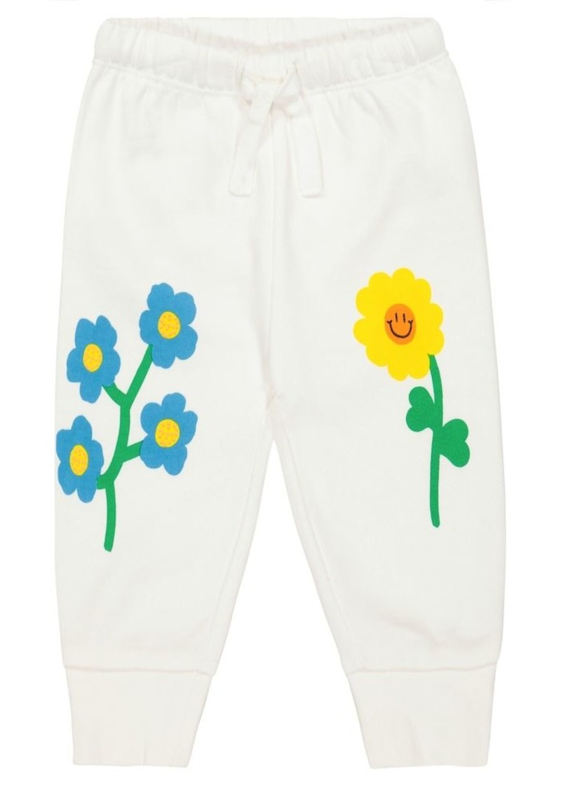 Stella McCartney Kids Baby floral cotton sweatpants