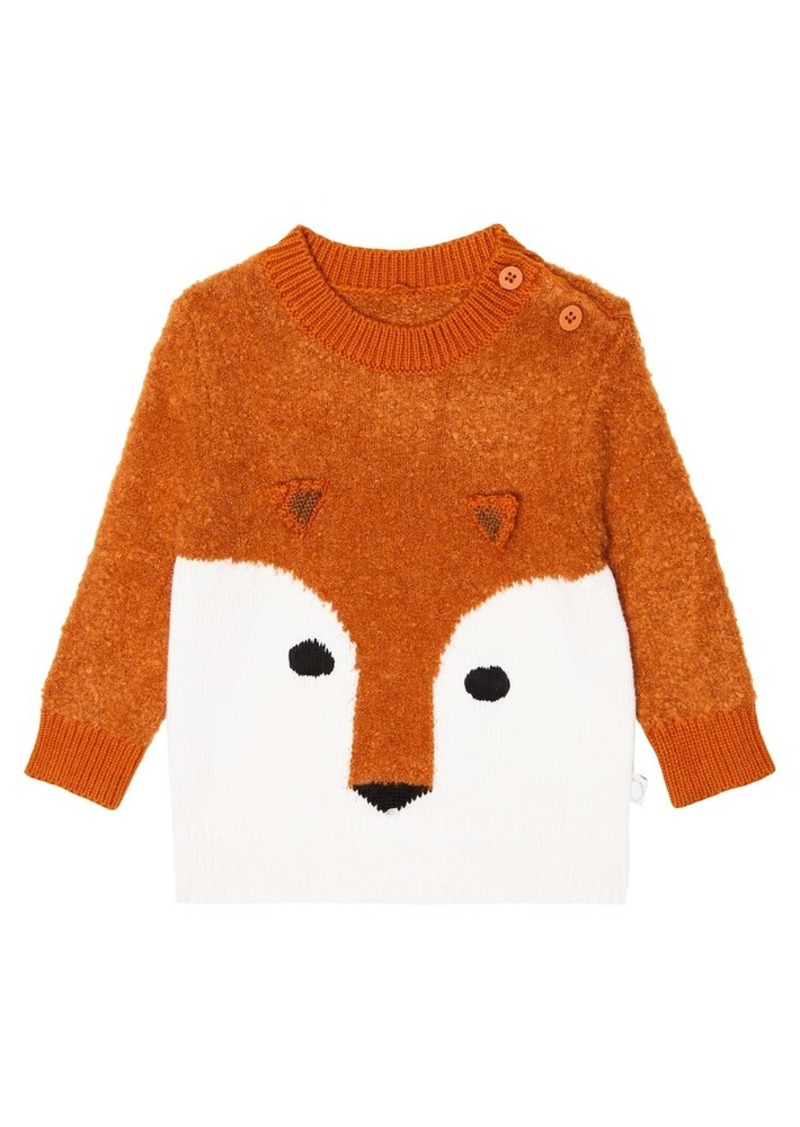 Stella McCartney Kids Baby fox knitted sweater