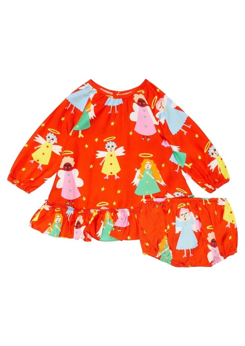 Stella McCartney Kids Baby printed dress and bloomers set