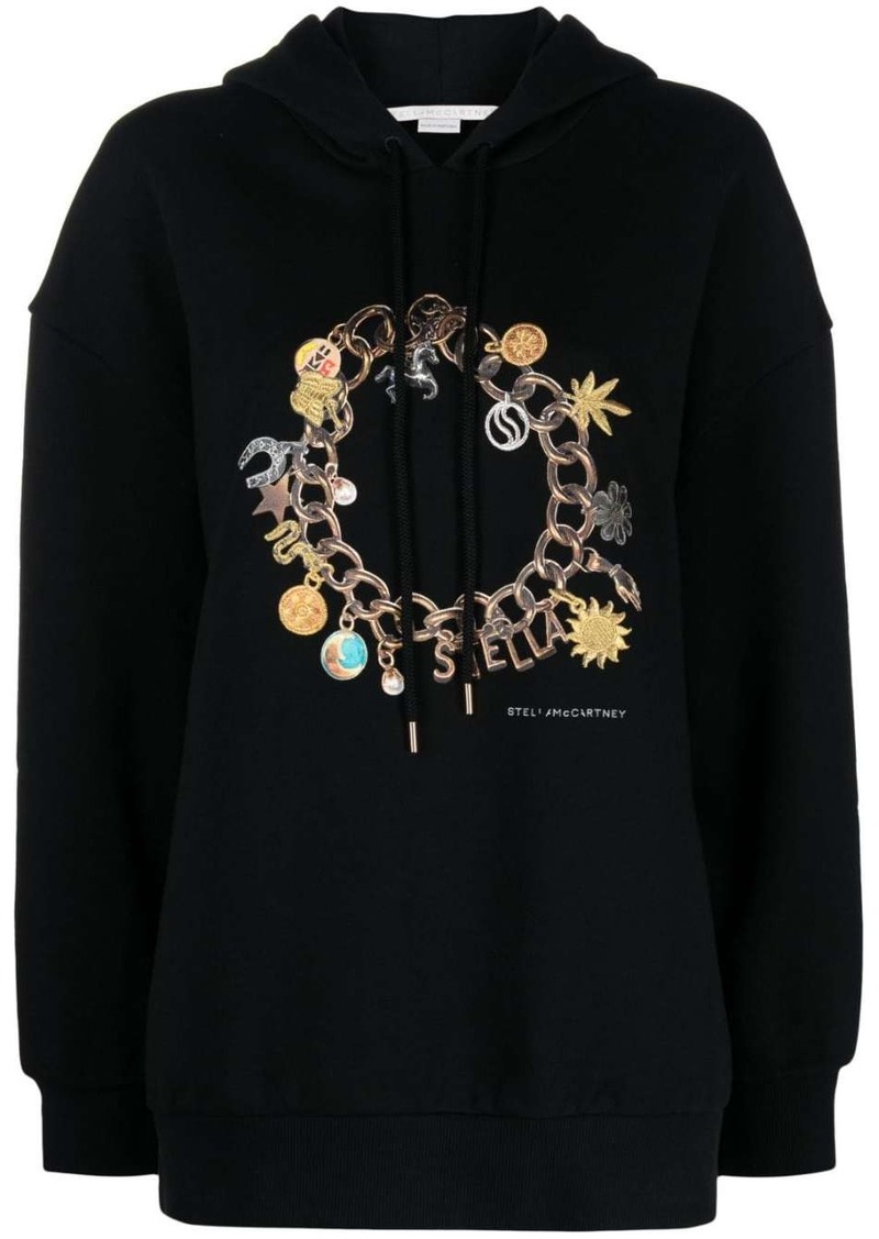 Stella McCartney bracelet-print cotton hoodie