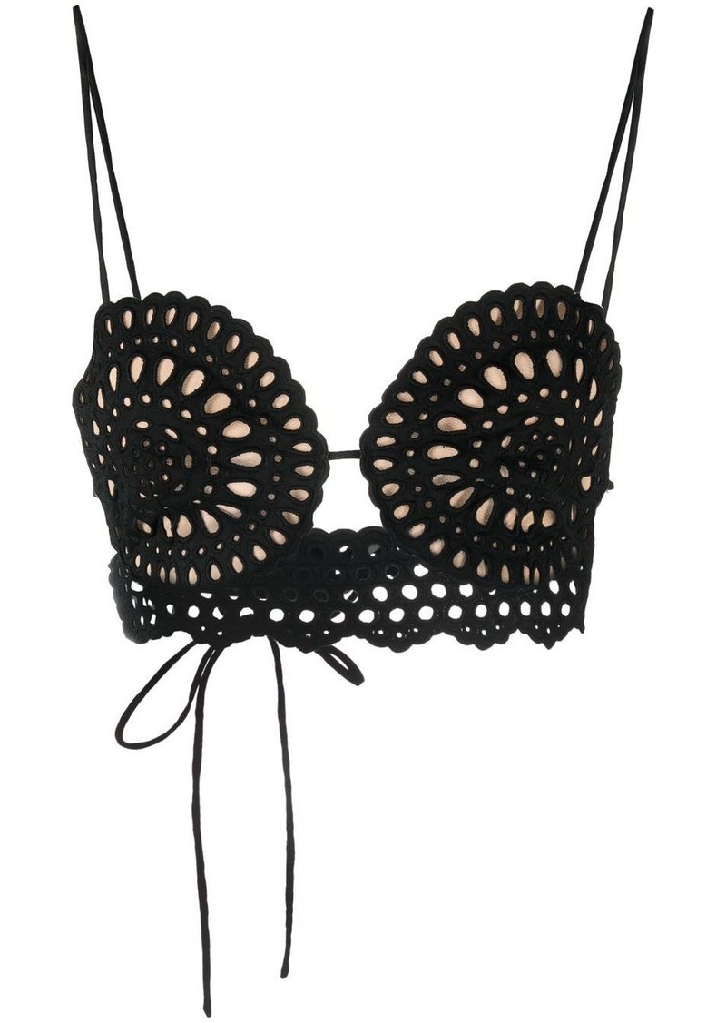 Stella McCartney broderie anglaise bralette top