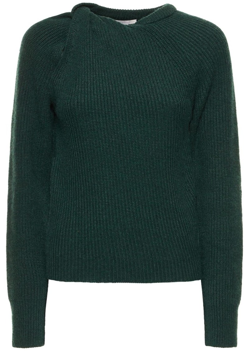 Stella McCartney Cashmere Rib Knit Twisted Sweater