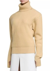 Stella McCartney Cashmere-Wool Rib-Knit Sweater