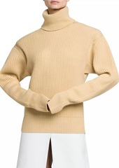 Stella McCartney Cashmere-Wool Rib-Knit Sweater