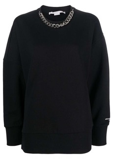 Stella McCartney chain-link cotton sweatshirt