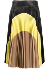 Stella McCartney colour-block pleated midi-skirt