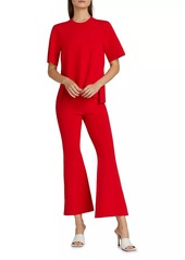 Stella McCartney Compact Knit Kick-Flare Pants