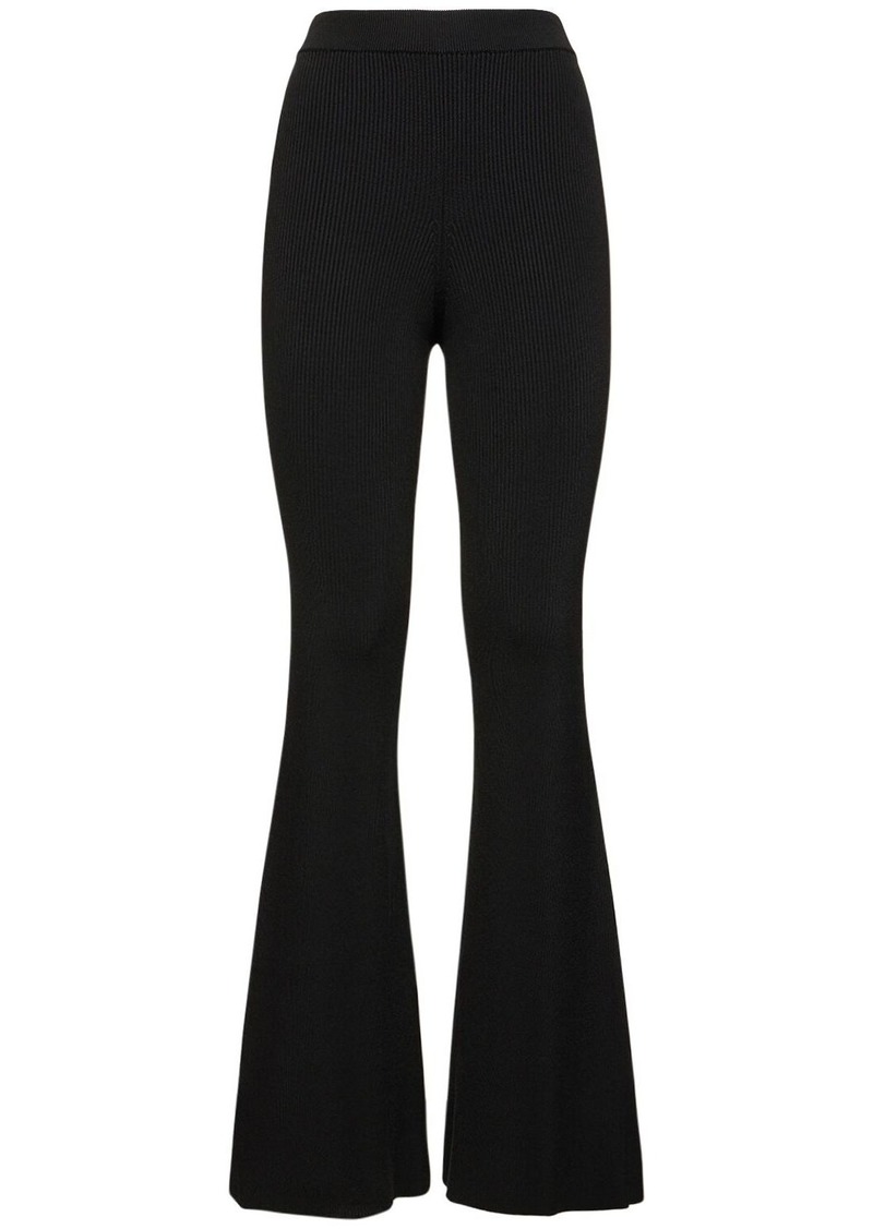 Stella McCartney Compact Knit Technical Flared Pants