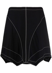 Stella McCartney contrast-stitching high-waisted skirt