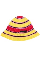 Stella McCartney crochet knit cotton bucket hat