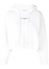 Stella McCartney logo print cropped hoodie