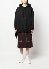 Stella McCartney crystal-logo cotton hoodie