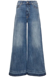 Stella McCartney Denim High Rise Wide Jeans