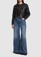 Stella McCartney Denim High Rise Wide Jeans