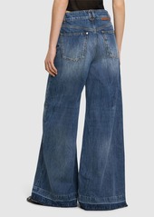 Stella McCartney Denim High Rise Wide Jeans