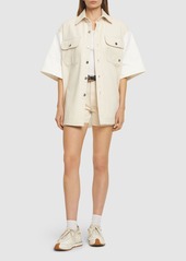 Stella McCartney Denim Short Sleeve Shirt Jacket