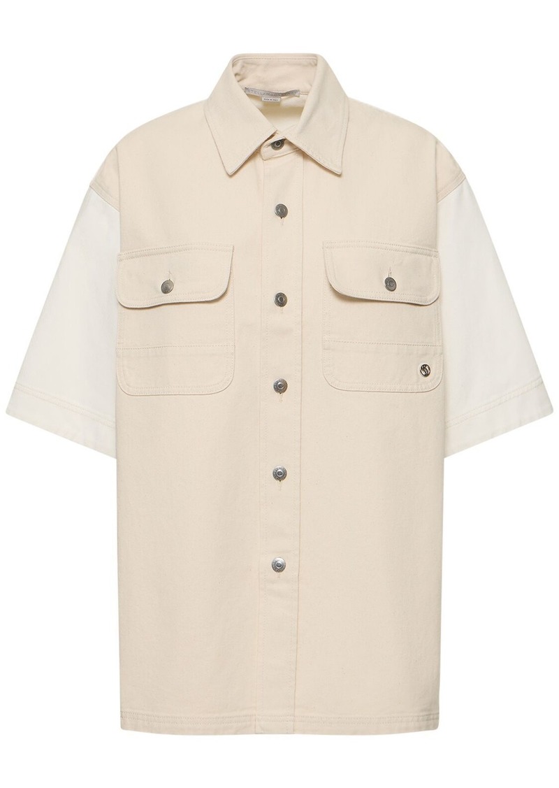 Stella McCartney Denim Short Sleeve Shirt Jacket