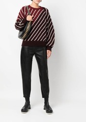 Stella McCartney diagonal-stripe jumper